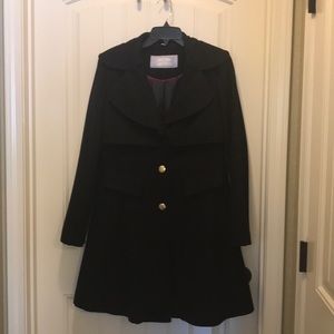 Black wool winter coat by Jessica Simpson